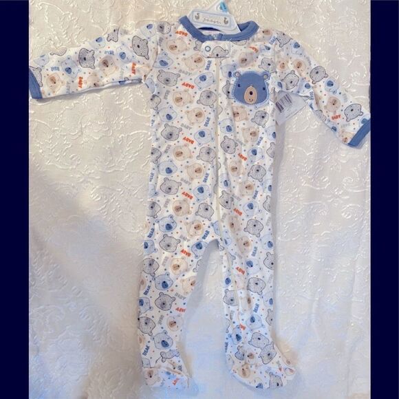 🛍Duck Duck goose 3/6 M Baby Boy Zippered Jumpsuit - Picture 1 of 7